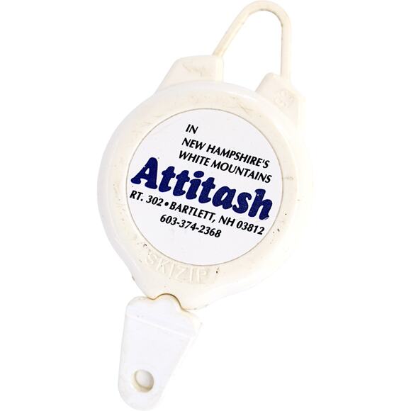 Attitash New Hampshire Vintage 1990s Ski Pass Leash - Picture 2 of 10